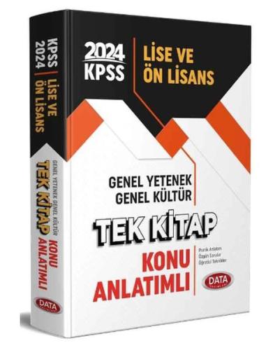 Data 2024 KPSS Lise ve Önlisans Tek Kitap Konu Anlatımlı