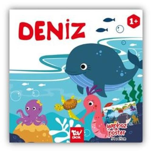 Deniz - Yapboz Poster Kitap (Ciltli) | Kitap Ambarı