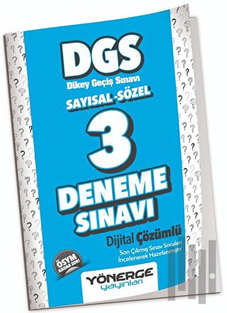 DGS 3 Deneme Çözümlü