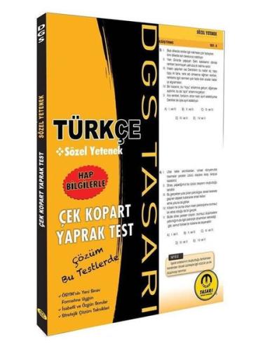 DGS Türkçe Yaprak Test | Kitap Ambarı