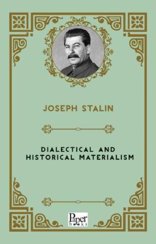 Dialectical and Historical Materialism | Kitap Ambarı