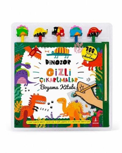 Dinozor Gizli Çıkartmalar Boyama Kitabı | Kitap Ambarı