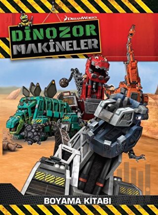 Dinozor Makineler Boyama Kitabı