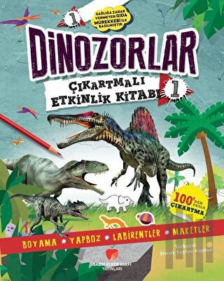 Dinozorlar Çıkartmalı Etkinlik Kitabı 1 | Kitap Ambarı