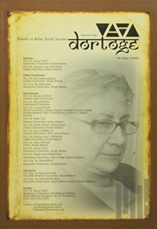 Dörtöğe Felsefe ve Bilim Tarihi Yazıları Hakemli Dergisi Yıl: 4 Sayı: 9 Nisan 2016