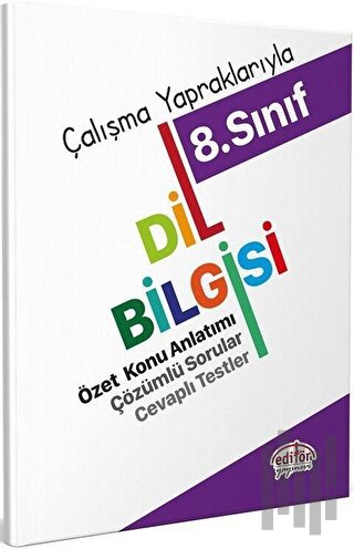 Editör Yayınları 8. Sınıf Dil Bilgisi Özet Konu Anlatımı
