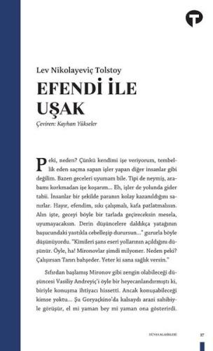 Efendi ile Uşak | Kitap Ambarı