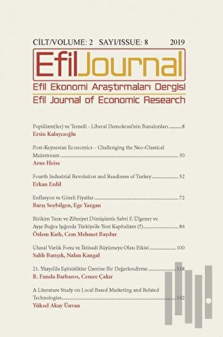 Efil Ekonomi Araştırmaları Dergisi Cilt: 2 Sayı: 8