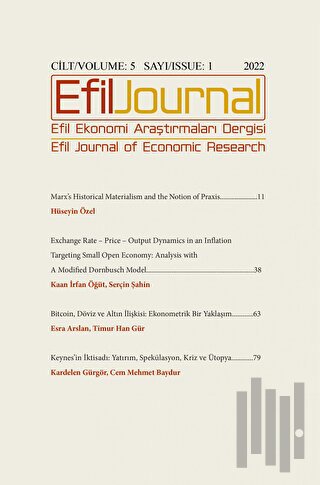 Efil Ekonomi Araştırmaları Dergisi Cilt: 5 Sayı: 1
