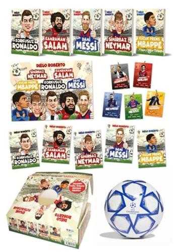 Efsane Futbolcular Kutulu Set (5 Kitap Takım - Futbol Topu Hediyeli) |