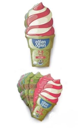 Eğlen Öğren Ice Cream - 360 Soru (7-8 Yaş) | Kitap Ambarı