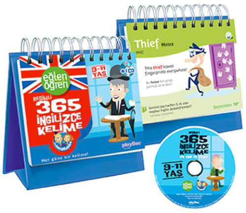 Eğlen Öğren Resimli 365 İngilizce Kelime (9 -11 Yaş + CD) | Kitap Amba
