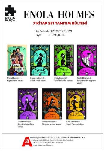 Enola Holmes Seti - 7 Kitap Takım