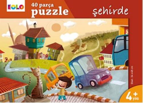 Yer Puzzle-40 Parça Puzzle - Şehirde | Kitap Ambarı