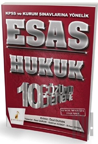 Esas Hukuk 10 Çözümlü Deneme KPSS ve Kurum Sınavlarına Yönelik