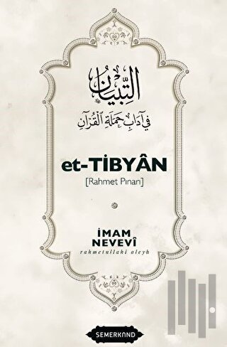 Et-Tibyan - Rahmet Pınarı (Ciltli) | Kitap Ambarı