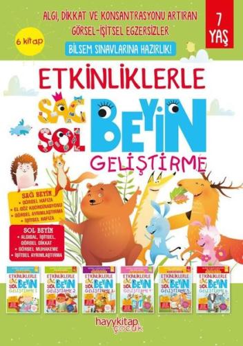 Etkinliklerle Sağ Beyin Sol Beyin Geliştirme 7 Yaş - 6 Kitap Takım