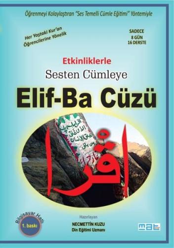 Etkinliklerle Sesten Cümleye Elif-Ba Cüzü - Bilgisayar Hatlı
