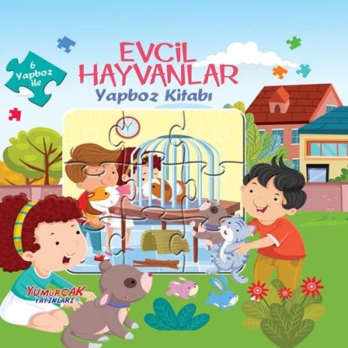 Evcil Hayvanlar Yapboz Kitabı (Ciltli)