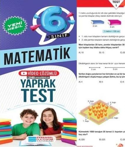 6. Sınıf Matematik Yeni Nesil Video Çözümlü Yaprak Test | Kitap Ambarı