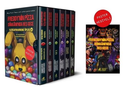 Fazbear'ın Korkunç Tipleri Seti - 6 Kitap Takım - Poster Hediyeli Kutulu