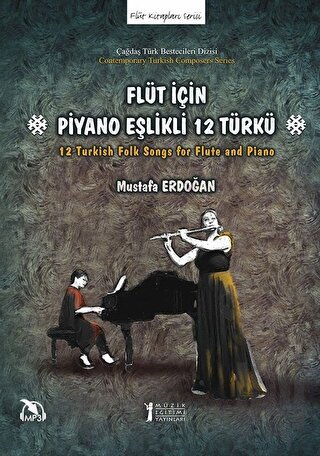 Flüt İçin Piyano Eşlikli 12 Türkü | Kitap Ambarı