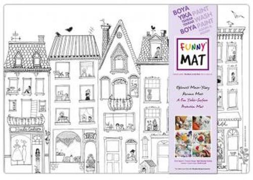 Funny Mat - Çatıdaki Leylek (Küçük Boy) - 33,5x48cm | Kitap Ambarı