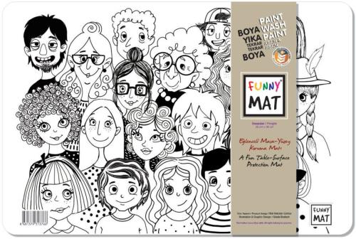 Funny Mat İnsanlar / People 25 x 35 cm | Kitap Ambarı