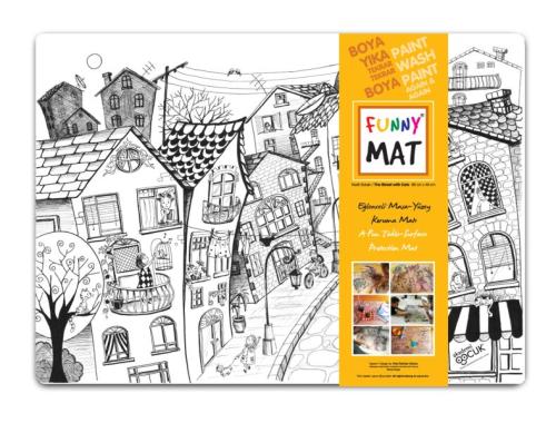 Funny Mat - Kedili Sokak - 68x48cm | Kitap Ambarı