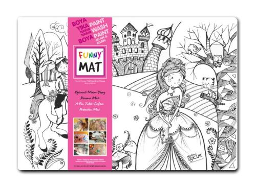 Funny Mat - Prens ile Prenses - 33,5x48cm | Kitap Ambarı