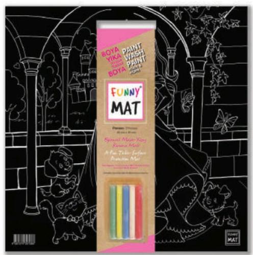 Funny Mat - Prenses 40x40cm | Kitap Ambarı