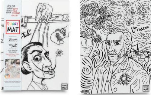 Funny Mat - Vıncent Van Gogh Ve Salvador Dalı 25 X 35 Cm | Kitap Ambar