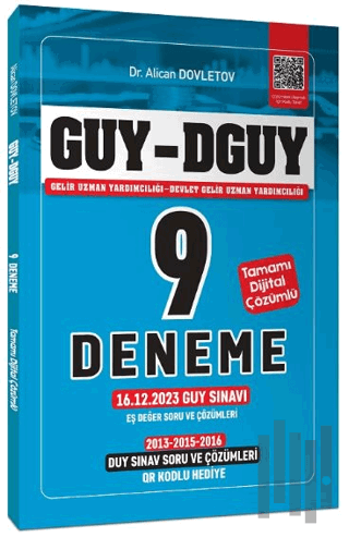 GUY-DGUY Gelir Uzman Yardımcılığı 9 Deneme, Eş Değer DUY-GUY Çıkmış Sorular Çözümlü