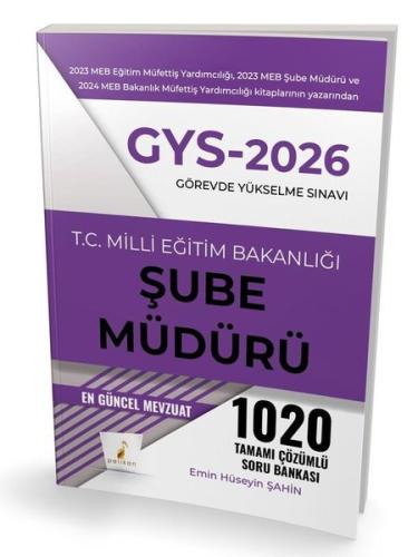 GYS 2026 Görevde Yükselme Sınavı- T. C. Milli Eğitim Bakanlığı Şube Müdürü Tamamı Çözümlü Soru Banka