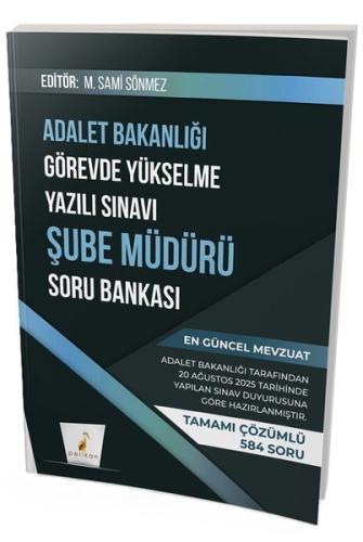 GYS Adalet Bakanlığı Görevde Yükselme Yazılı Sınavı Şube Müdürü Soru Bankası