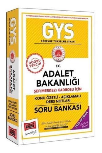 GYS T.C. Adalet Bakanlığı Şef (Merkez) Kadrosu İçin Konu Özetli Soru B