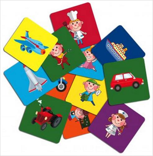 Hafıza Kartları-Meslekler - Taşıtlar | Kitap Ambarı