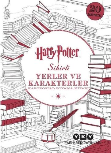 Harry Potter Sihirli Yerler ve Karakterler - Kartpostal Boyama Kitabı