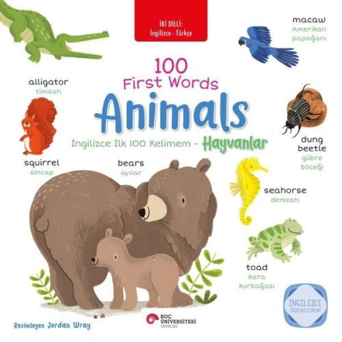 İngilizce İlk 100 Kelimem - Hayvanlar | Kitap Ambarı