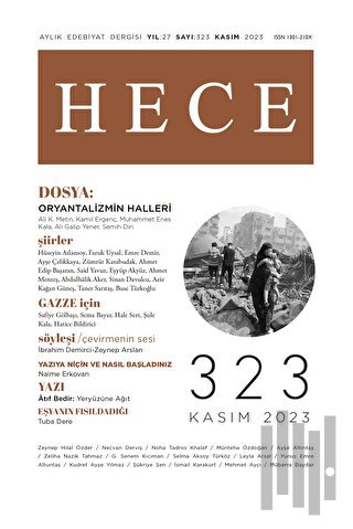 Hece Dergisi - Sayı: 323 Kasım 2023