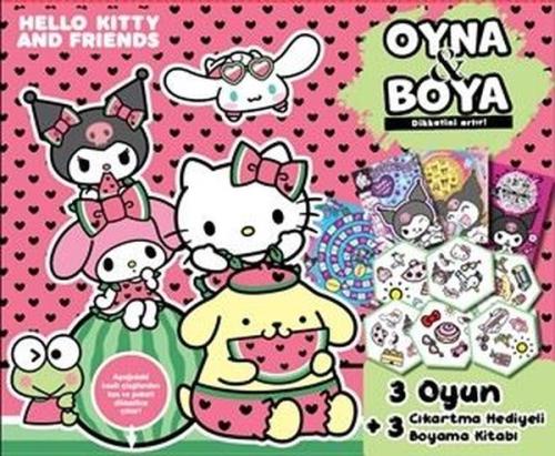 Hello Kitty and Friedns - Oyna & Boya - Kutulu Set | Kitap Ambarı