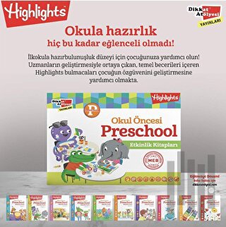 Highlights Okul Öncesi Preschool Etkinlik Kitapları 10'lu Eğitim Seti 