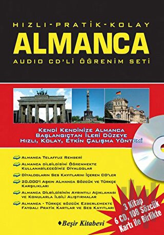 Hızlı Pratik Kolay Almanca Audio CDli Öğrenim Set | Kitap Ambarı