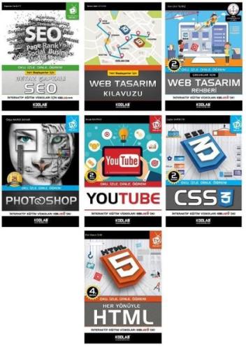 Hızlı ve Kolay Web Tasarım Seti 1 - 7 Kitap Takım