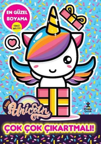 I Love Unicorn En Güzel Boyama Çok Çok Çıkartmalı! | Kitap Ambarı