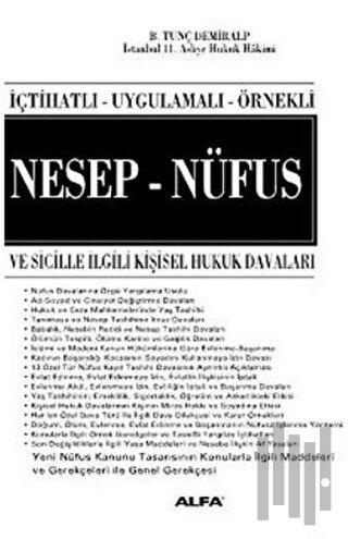 İçtihatlı-Uygulamalı-Örnekli Nesep-Nüfus ve Sicille İlgili Kişisel Hukuk Davaları
