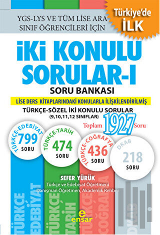 İki Konulu Sorular - 1 Soru Bankası