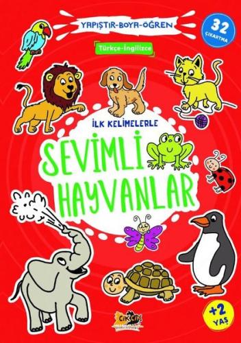 İlk Kelimelerle Sevimli Hayvanlar - Yapıştır Boya Öğren | Kitap Ambarı