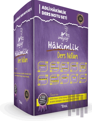 İmtiyaz Adli Hakimlik Ders Notları Seti