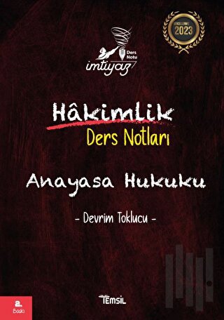 İmtiyaz Anayasa Hukuku - Hakimlik Ders Notları